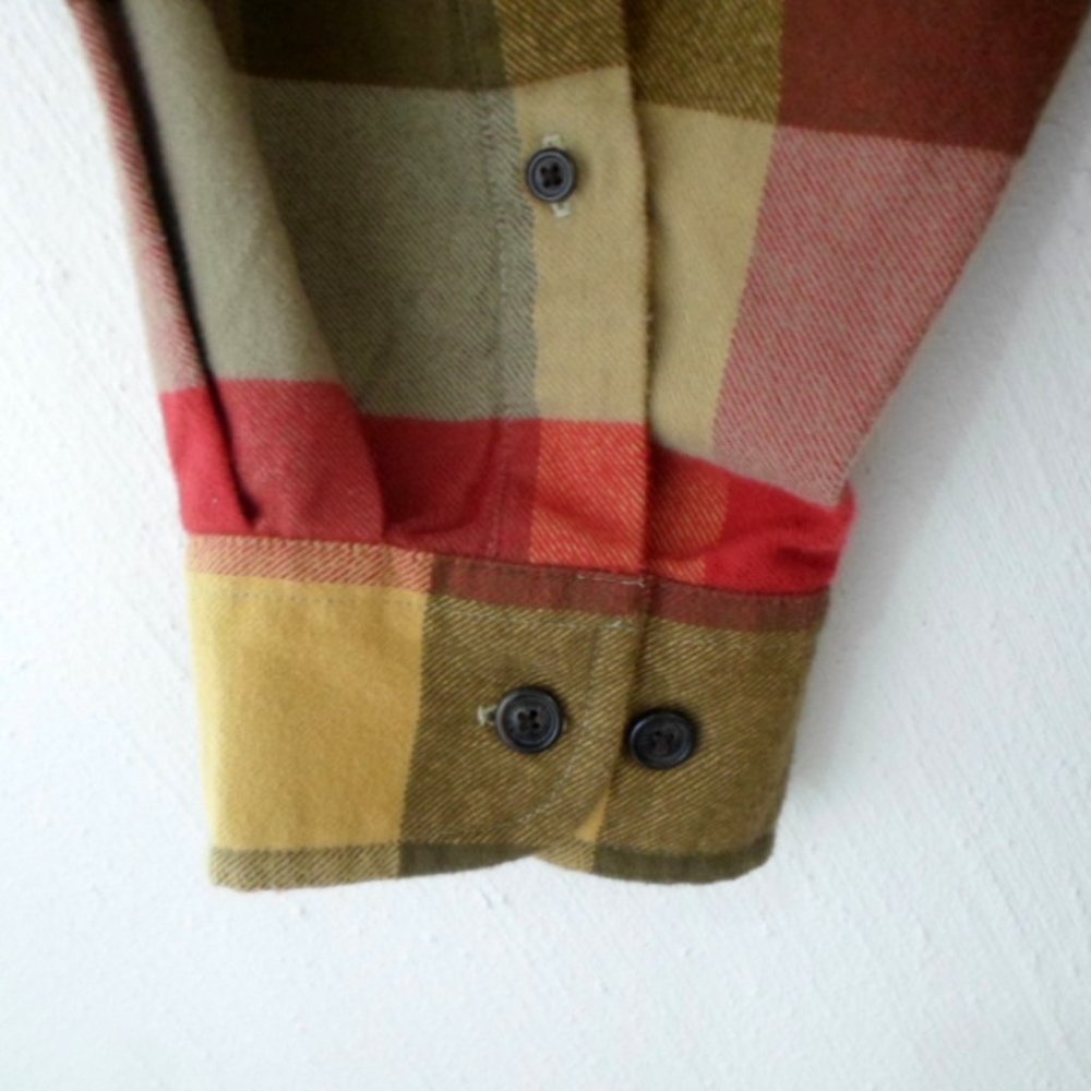 ORVIS Flannel Button Down Buffalo Plaid Check Long Sleeve Shirt - Picture 5 of 7
